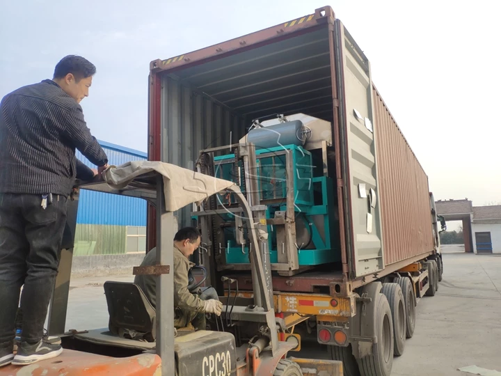 Livraison de machines à plateaux à œufs pour l'Ouzbékistan